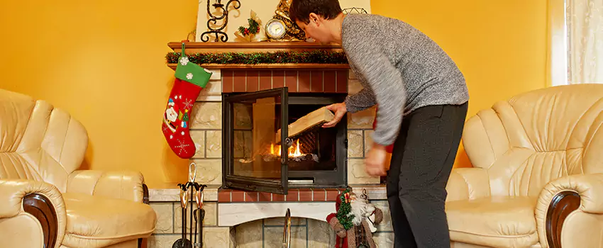 Rusted Metal Fireplace Restoration in DeSoto, Texas