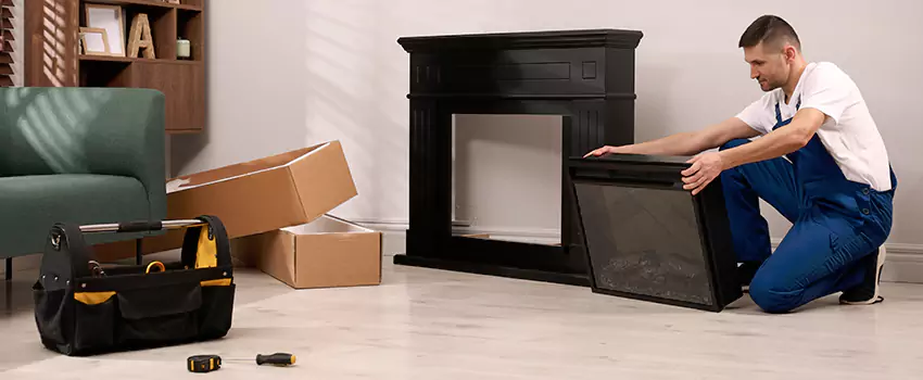 Old Rusted Metal Fireplace Repair And Replacement in DeSoto, TX